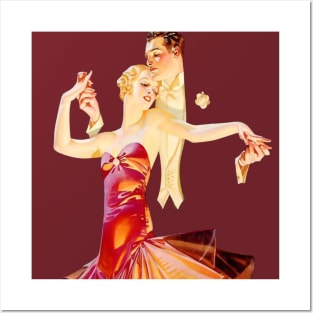 Ballroom Dancing Art Deco Vintage Jazz Age Dancer Gift Posters and Art